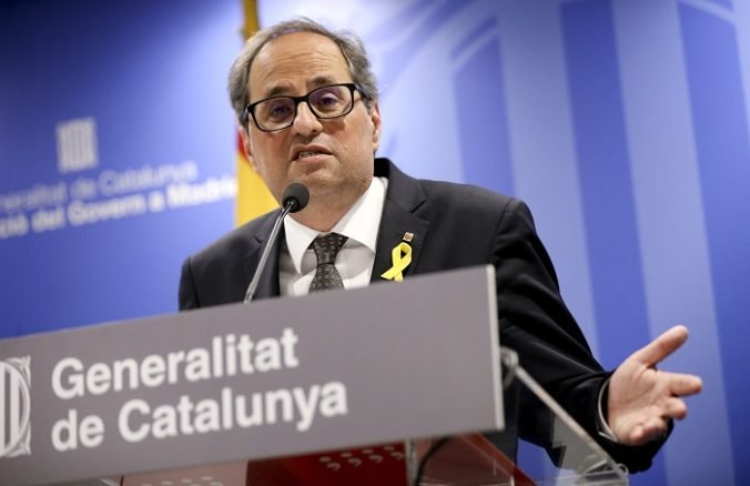 Odsúdenie katalánskych lídrov je ranou pre demokraciu, Torra chce nové hlasovanie o nezávislosti