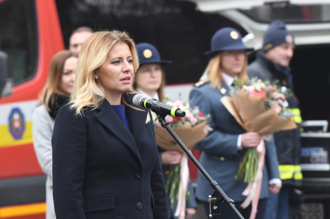 Prezidentka Čaputová v Prešove ocenila vlnu solidarity, vyzdvihla aj prácu hasičov (foto)