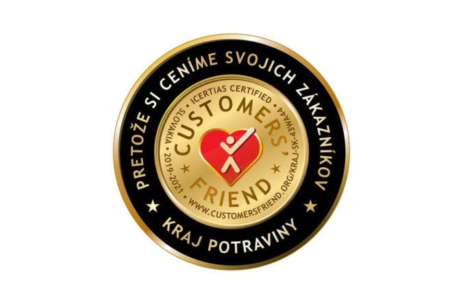Potraviny KRAJ získali medzinárodné ocenenie „Priateľ zákazníkov“ za vynikajúci zákaznícky prístup