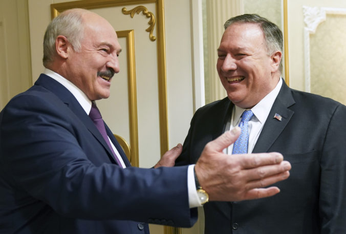 Americký minister zahraničia Pompeo navštívil Bielorusko, s Lukašenkom chcú utužovať vzťah krajín