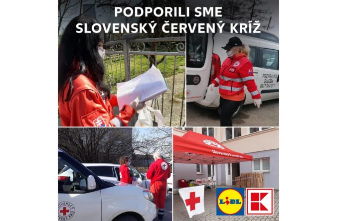 Kaufland a Lidl venujú Slovenskému Červenému krížu spoločne 60 000 eur