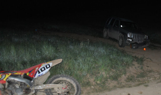 Motorkár sa na lúke zrazil s Jeepom, okolnosti nehody polícia vyšetruje (foto)