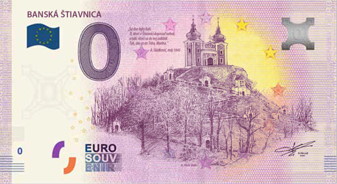 Zaľúbená Štiavnica má svoju suvenírovú bankovku, predstavili aj unikátnu mincu (foto)