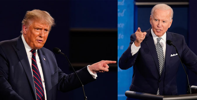 Trump diskutoval s Bidenom, prvá spoločná debata sa nezaobišla bez napätia a urážok