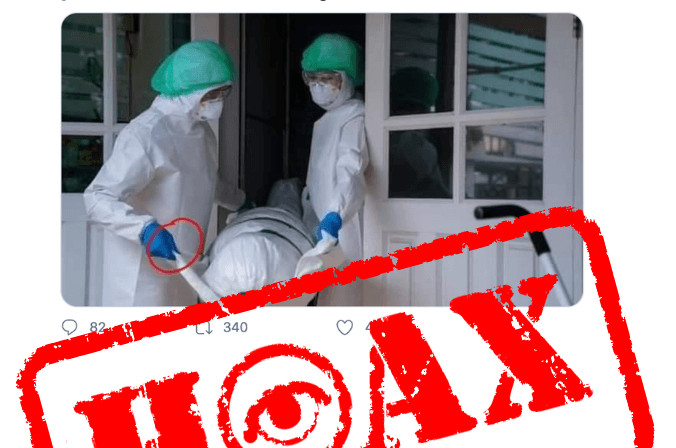 Polícia upozorňuje na ďalší hoax o koronavíruse, ošiaľ spôsobila fotografia sestričiek s figurínou