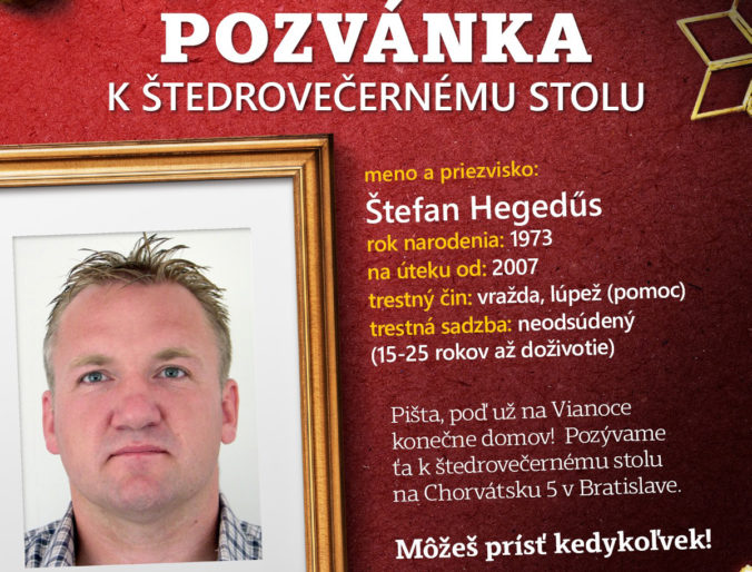 Polícia volá domov na sviatky aj Štefana Hegedűsa, podieľal sa na vražde i lúpeži