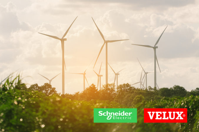 Skupina VELUX a spoločnosť Schneider Electric sa stávajú partnermi v oblasti obnoviteľnej energie