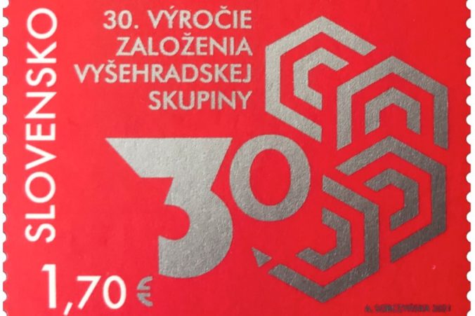 Slovenská pošta vydala k 30. výročiu založenia Vyšehradskej štvorky špeciálnu poštovú známku