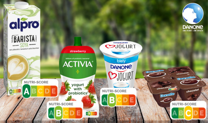 Danone na svojich výrobkoch na Slovensku zavádza nutričné značenie Nutri-Score