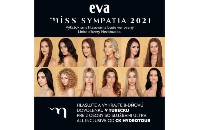 Odštartovalo hlasovanie o titul EVA Miss Sympatia 2021. Výťažok poputuje Linke dôvery Nezábudka