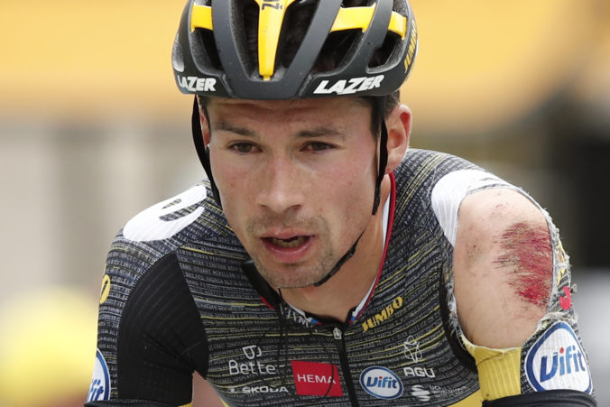 Jeden z favoritov na víťazstvo v Tour de France odstúpil, Primož Roglič utrpel mnohé zranenia