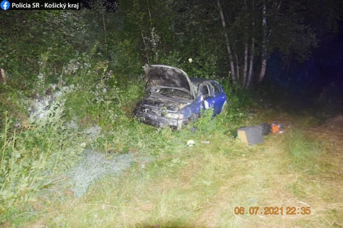 Mladý vodič nezvládol riadenie a s autom vyletel mimo cestu, silný náraz ho pripravil o život (foto)