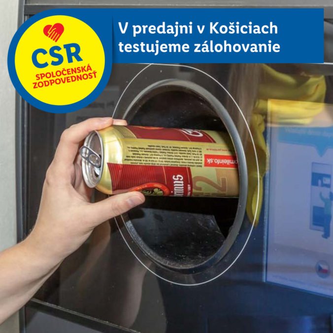 Lidl spustil oficiálne testovanie zálohovania PET fliaš a plechoviek