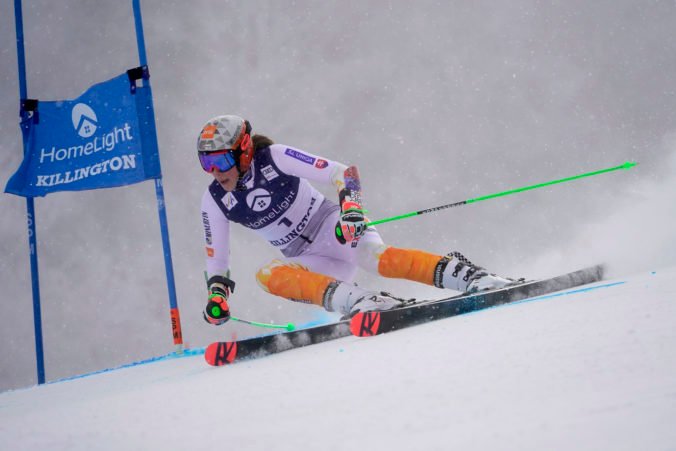 Obrovský slalom v Killingtone zrušili pre silný vietor, Petra Vlhová bola priebežne druhá