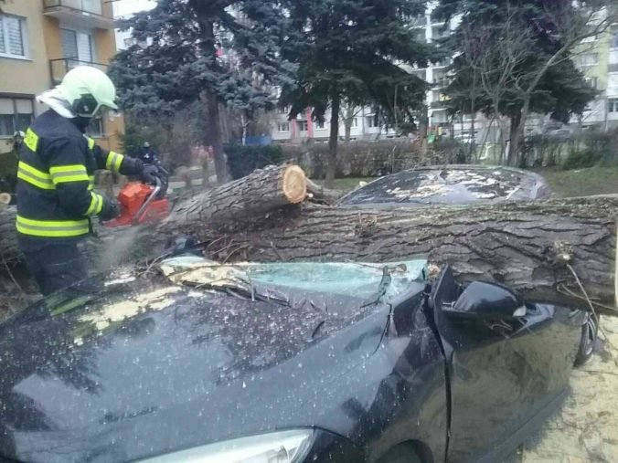 Hasiči uskutočnili pre silný vietor 70 výjazdov, najvážnejšia situácia bola v Bratislavskom a Trnavskom kraji (foto)