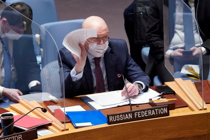 Ruský veľvyslanec Nebenzia obvinil USA a ich západných spojencov, že tlačia Ukrajinu k „ozbrojenej provokácii“