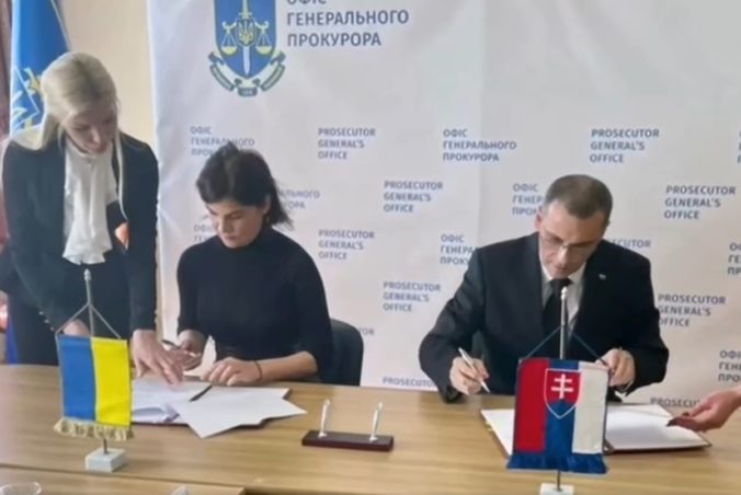 Žilinka podpísal Memorandum o spolupráci medzi ukrajinskou a slovenskou generálnou prokuratúrou (video)