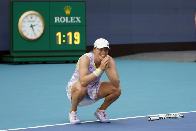 Poľská tenistka Iga Swiateková ovládla turnaj WTA, chce motivovať mladé dievčatá