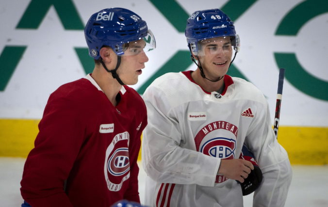 Slafkovský a Mešár spoločne pôsobia v kempe Montreal Canadiens, poznajú sa dobre od detstva (foto)