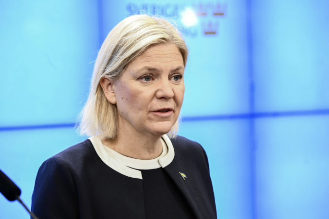 Švédska premiérka Anderssonová podala demisiu, z funkcie však neodíde hneď (foto)