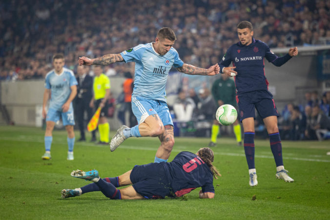 Slovan prišiel v odvete s Bazilejom o dvojgólový náskok a v Európskej konferenčnej lige si doma pripísal opäť remízu (foto)