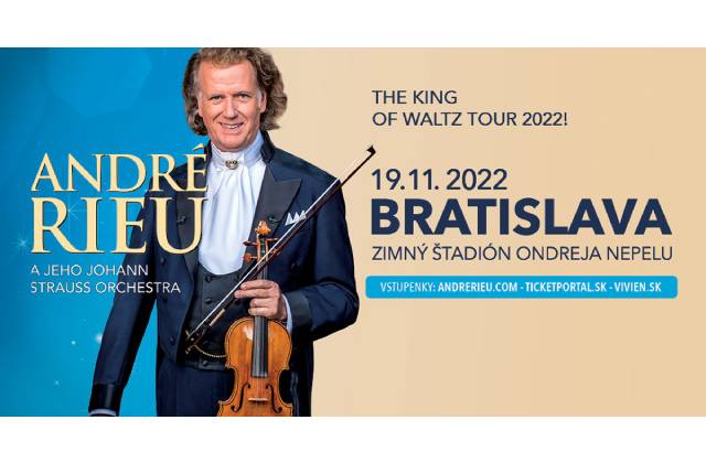Kráľ valčíkov, André Rieu v Bratislave zopakuje svoje nádherné predstavenie 19. novembra 2022