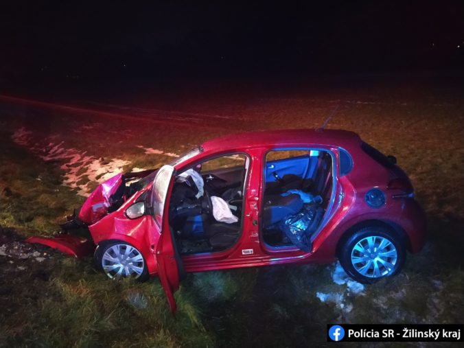 Vodič Peugeotu narazil do betónového stĺpu, zraneniam neskôr podľahol (foto)