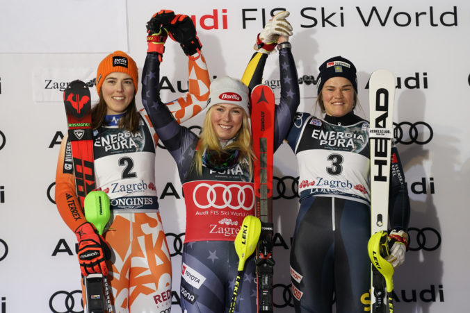 Shiffrinová ťahá víťaznú sériu a v Záhrebe dosiahla ďalší triumf, za svoje úspechy vraj vďačí aj Vlhovej