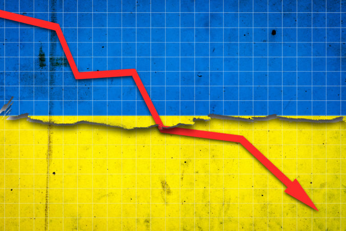 Ukrajina zaznamenala najhorší ekonomický výsledok od roku 1991, experti však očakávali zhoršenie o 50 percent