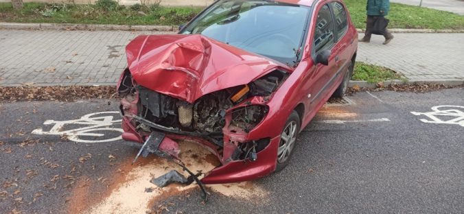 Vodička Peugeotu vrazila do druhého auta a do stromu, zraneniam neskôr podľahla (foto)
