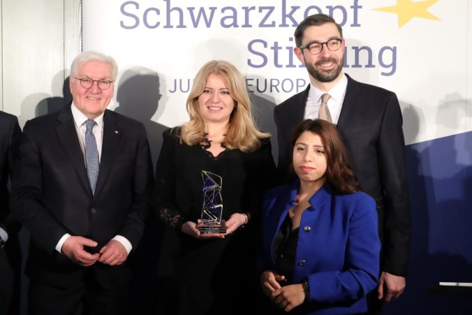 Prezidentka Čaputová si prevzala Európsku cenu nadácie Schwarzkopf
