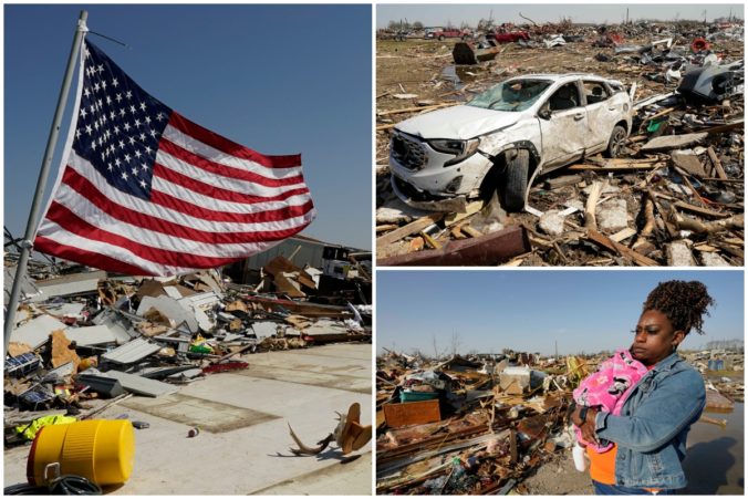 Štátom Mississippi sa prehnali silné tornáda, o život prišli desiatky ľudí (video+foto)