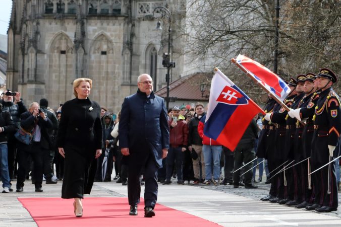 Čaputová privítala estónskeho prezidenta, ktorý pricestoval na oficiálnu návštevu