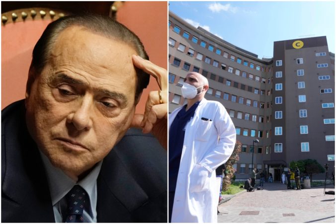 Expremiéra Berlusconiho hospitalizovali na jednotke intenzívnej starostlivosti