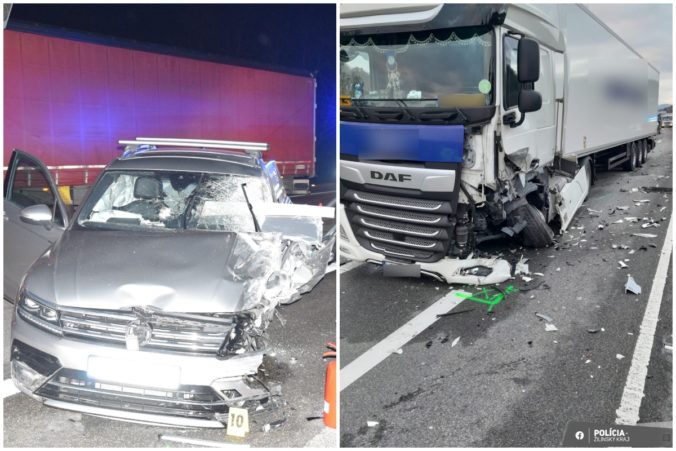 Čelná zrážka auta s nákladiakom má jednu obeť, 70-ročný vodič zraneniam podľahol