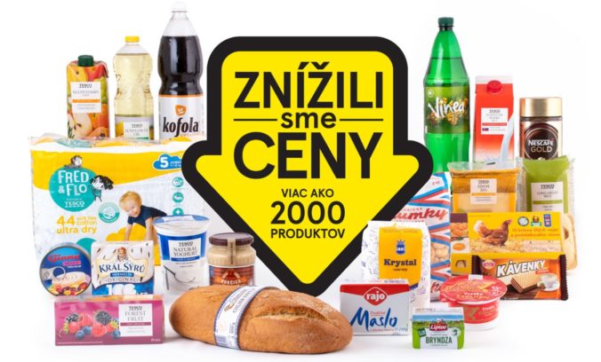 Vyše 2 000 výrobkov v Tescu má odteraz nižšiu cenu