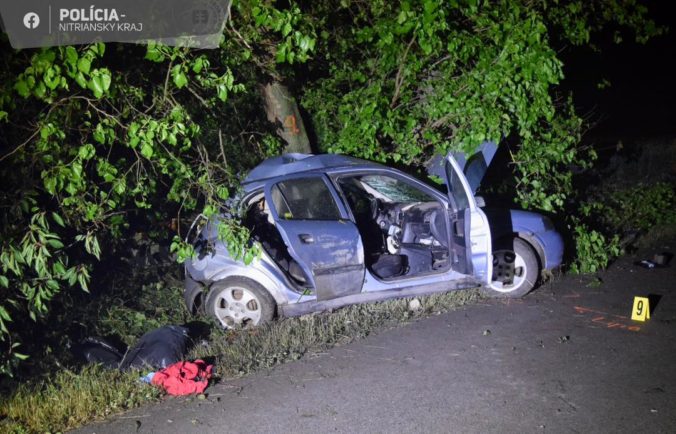 Auto plné mladých ľudí havarovalo neďaleko Šale, 17-ročný spolujazdec neprežil (foto)