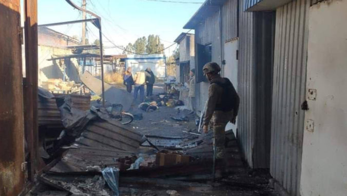 Bombardovanie v Záporožskej oblasti zasiahlo infraštruktúru, ranený bol aj civilista