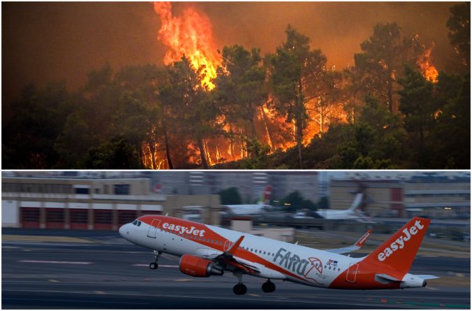Cestovať na Rodos je „strašný nápad“, povedal pilot lietadla pasažierom. Spiatočné lety vraj riadi armáda