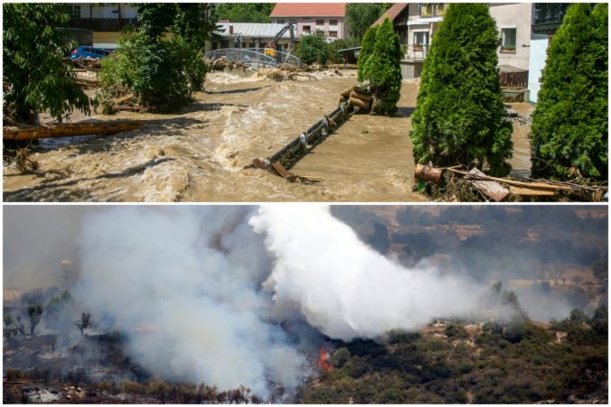 Povodne v Slovinsku a lesné požiare na Cypre stále pretrvávajú, Únia mobilizuje pomoc (foto)