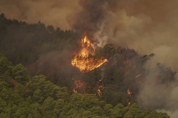 Ostrov Tenerife zasiahol najhorší požiar za posledné desaťročia, plamene sa vymkli spod kontroly (foto)