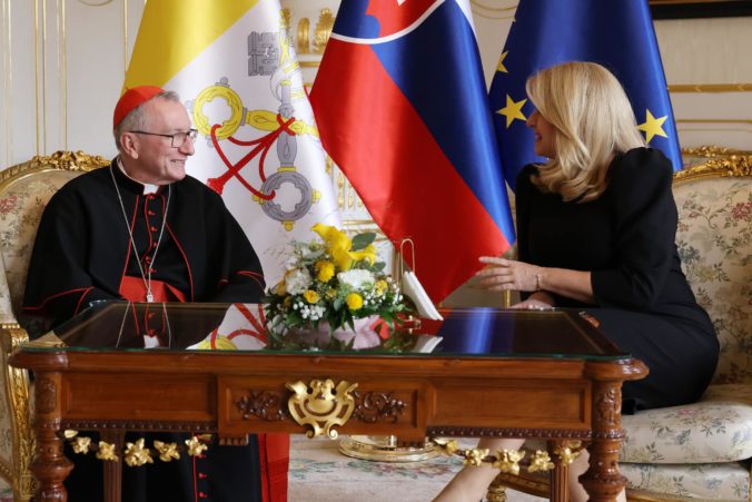 Ódor aj Čaputová prijali kardinála Pietra Parolina, diskutovali o demokracii či vzťahoch so Svätou stolicou (foto)