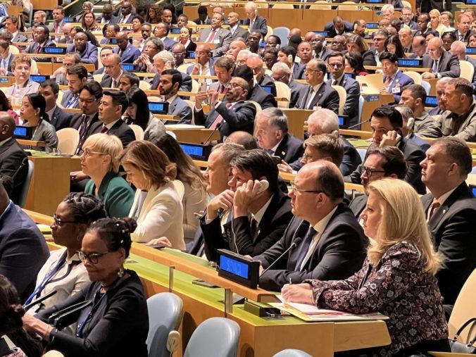 Čaputová na valnom zhromaždení OSN diskutovala s lídrami viacerých štátov, Slovensko považujú za rešpektovaného partnera (foto)
