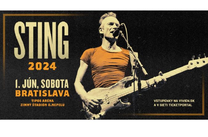 Sting – Svetové turné 2024 pokračuje aj na Slovensku – 1. jún 2024 v Bratislave