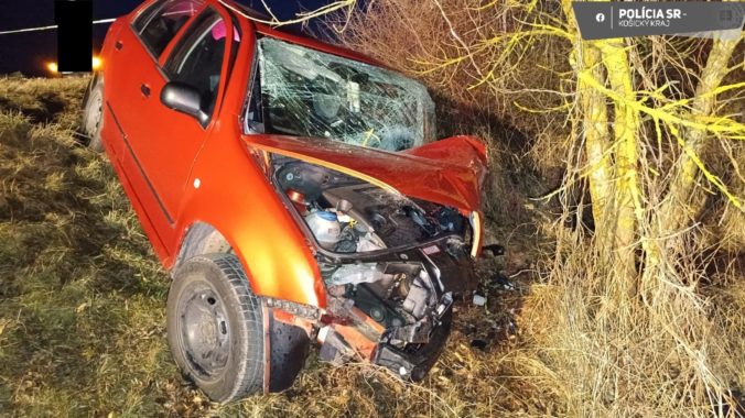 Nehodu medzi Kráľovským Chlmcom a Veľkými Kapušanmi neprežil vodič, nebol pripútaný bezpečnostným pásom (foto)