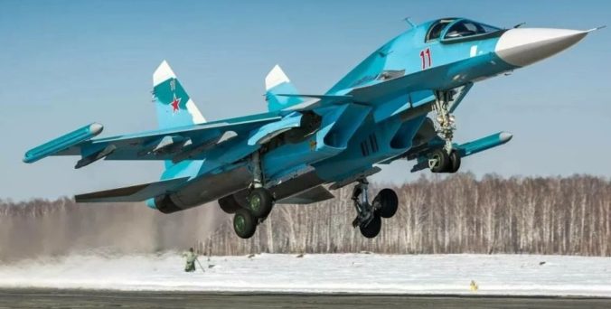 Ukrajinské vzdušné sily tvrdia, že zostrelili ruskú stíhačku Su-34