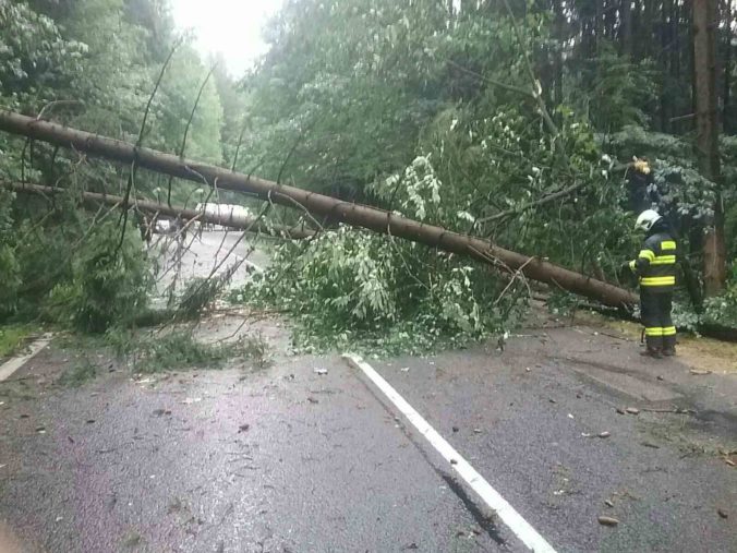 Hasiči zasahujú v súvislosti s búrkami na viacerých miestach Prešovského kraja. Odstraňujú popadané stromy aj strhnuté strechy