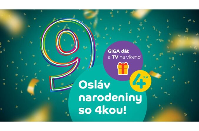 4ka oslavuje: GIGA dát na mesiac a neobmedzený filmový maratón v 4KA TV až do pondelka ako darček