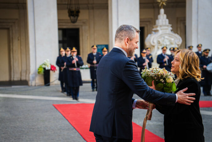 Pellegrini je na návšteve Talianska, rokoval s prezidentom i s premiérkou – FOTO