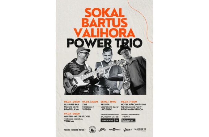 Sokal/Bartuš/Valihora. Power Trio na turné!